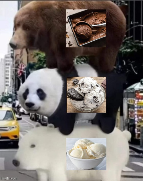 We Bare Bears | image tagged in we bare bears,ice cream | made w/ Imgflip meme maker