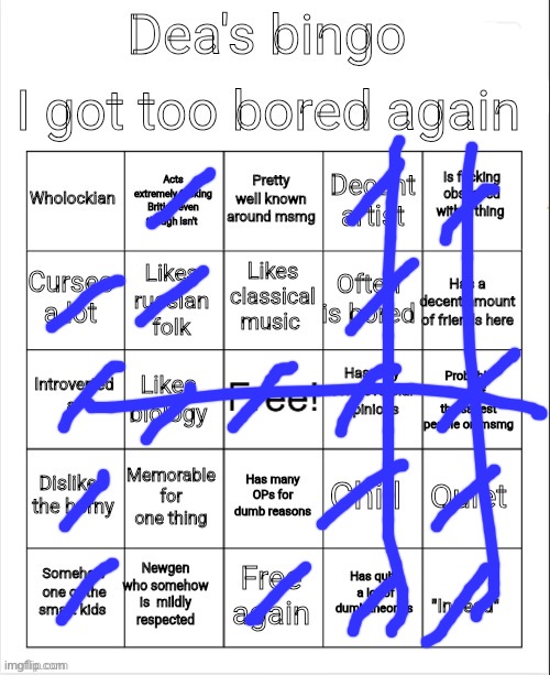 Very similar | image tagged in dea's bingo,msmg | made w/ Imgflip meme maker