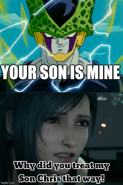 Perfect cell wants tifa's son Blank Meme Template