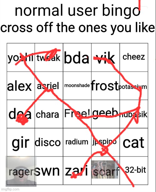 normal user bingo | image tagged in normal user bingo | made w/ Imgflip meme maker