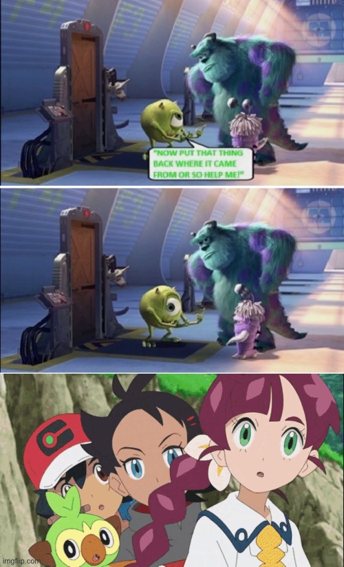 Nothing to see here, Just a cringe deviantart trend | image tagged in cringe,deviantart,pokemon,monsters inc | made w/ Imgflip meme maker