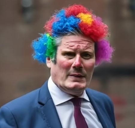 Starmer the clown Blank Meme Template