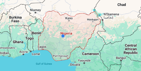 Nigeria map Blank Meme Template