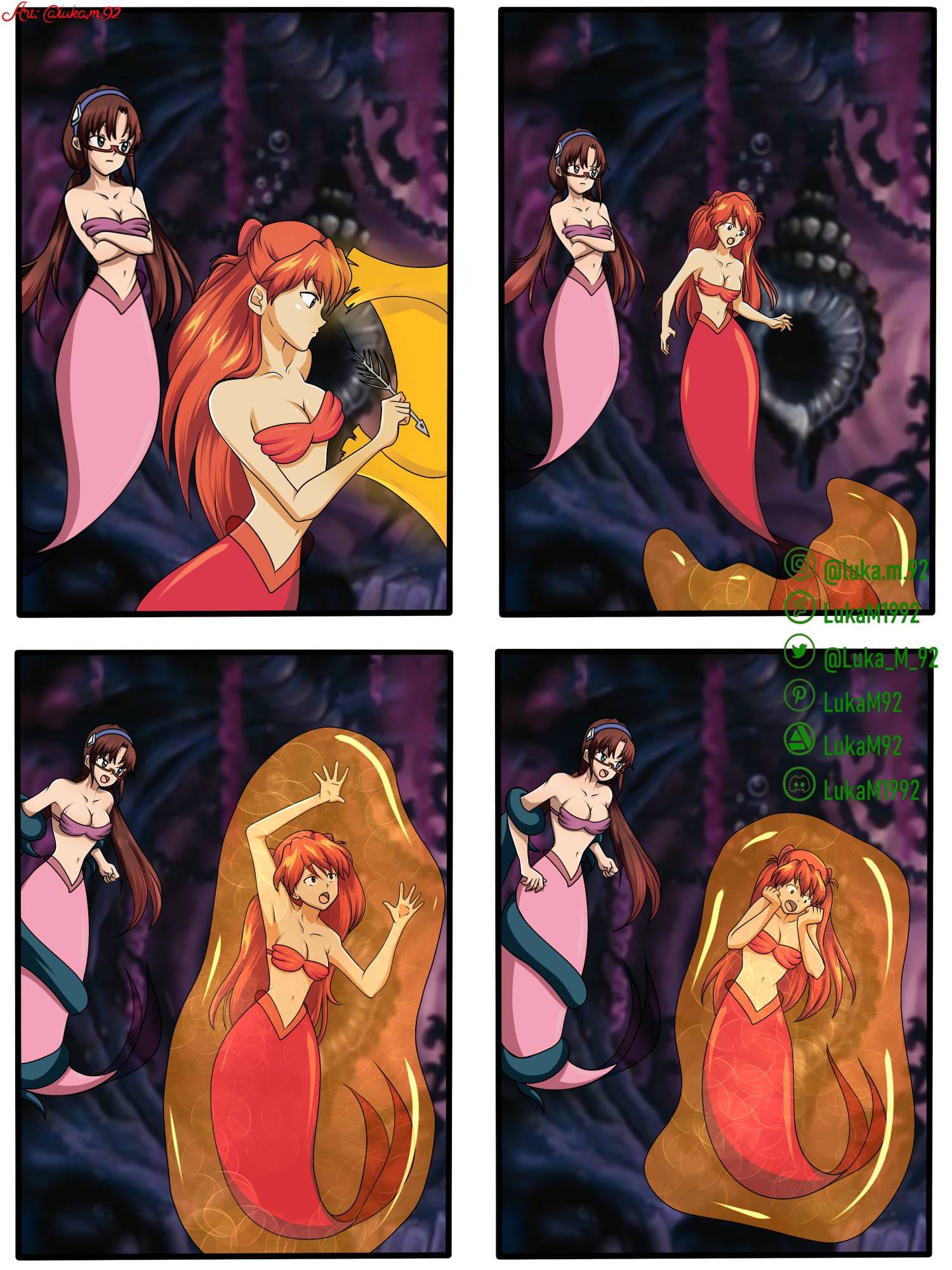 The little mermaid comic parody Blank Meme Template