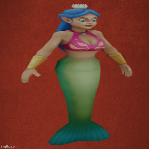 spryo mermaid Blank Meme Template