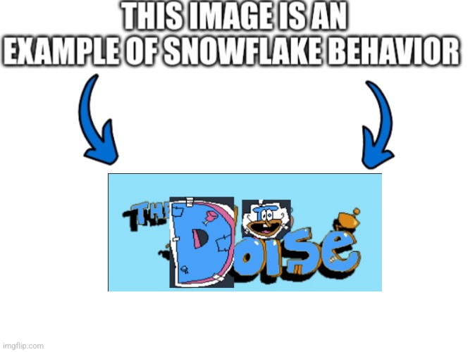 This image is an example of snowflake behavior | image tagged in this image is an example of snowflake behavior | made w/ Imgflip meme maker