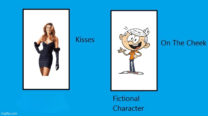 What If Cindy Crawford Kisses Lincoln On The Cheek | image tagged in the loud house,loud house,nickelodeon,lincoln loud,pretty girl,beautiful girl | made w/ Imgflip meme maker