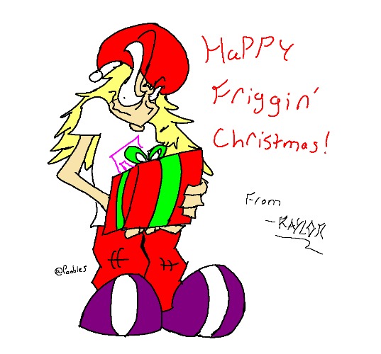 Raylor wishes you an ok Xmas (drawn by me) | made w/ Imgflip meme maker