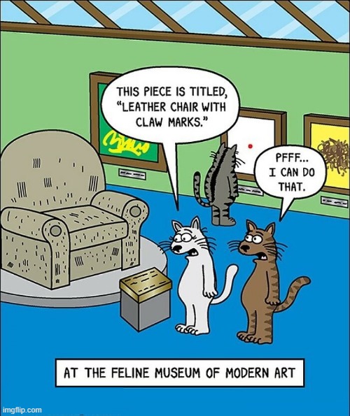 Feline Art | image tagged in comics | made w/ Imgflip meme maker