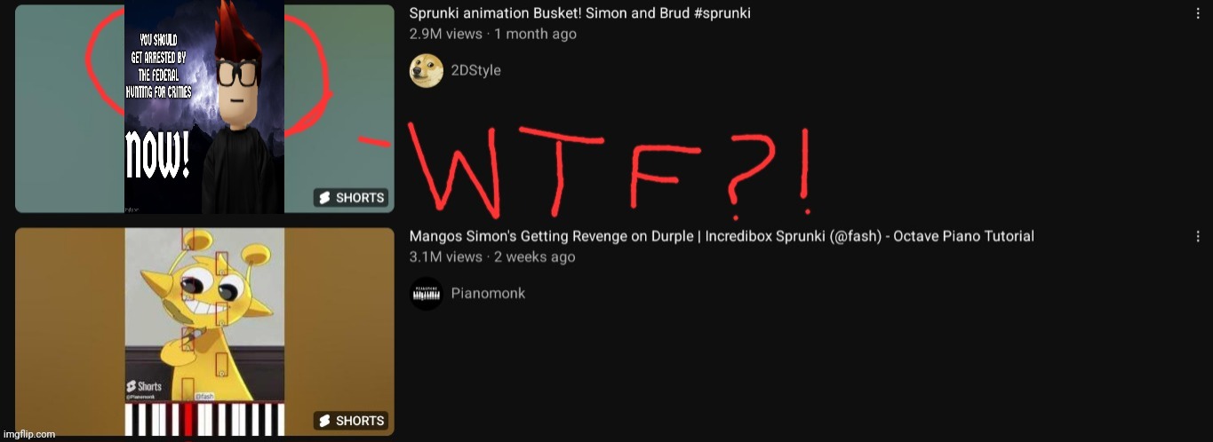 What happens if you search Simon from Sprunki... L I T E R A L  C O P R O P H I L I A ! | image tagged in youtube,sprunki,memes,coprophilia | made w/ Imgflip meme maker