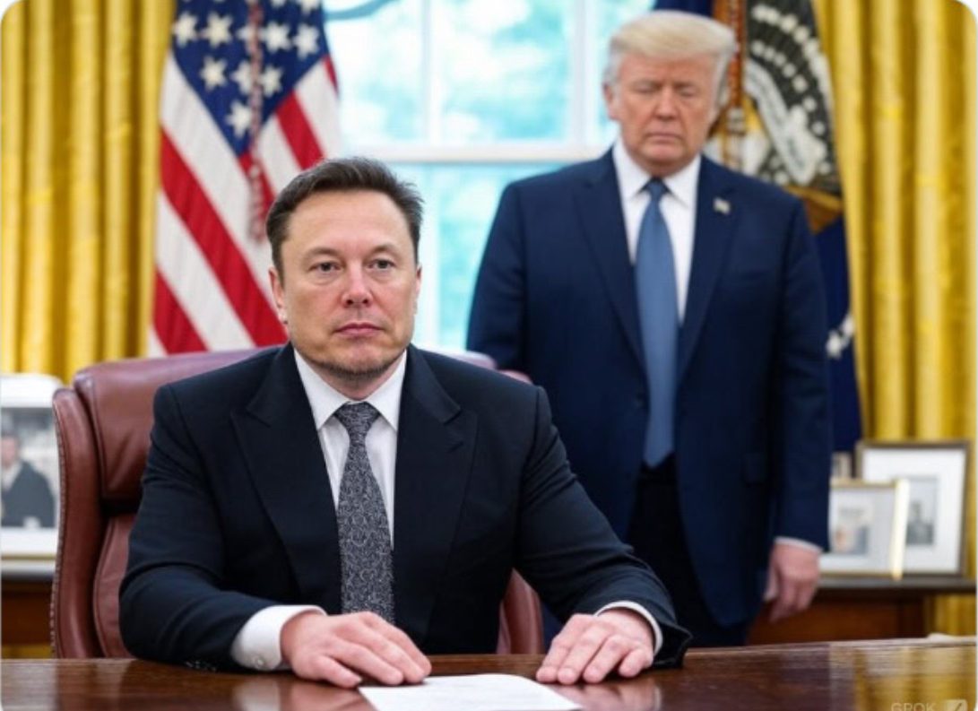 Président Musk Blank Meme Template