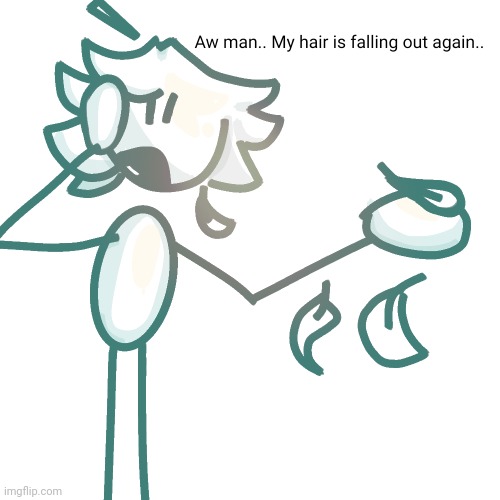 Headcanon for my main oc skrunkley: her hair isn't normal hair, it's a bundle of feathers that grow on her head. | image tagged in oc | made w/ Imgflip meme maker