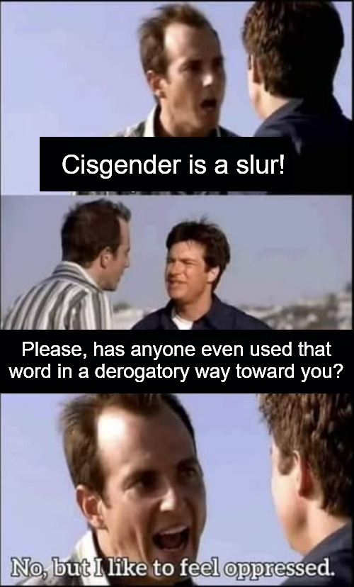 It Never Was a Slur | Cisgender is a slur! Please, has anyone even used that word in a derogatory way toward you? | image tagged in cis,cisgender | made w/ Imgflip meme maker