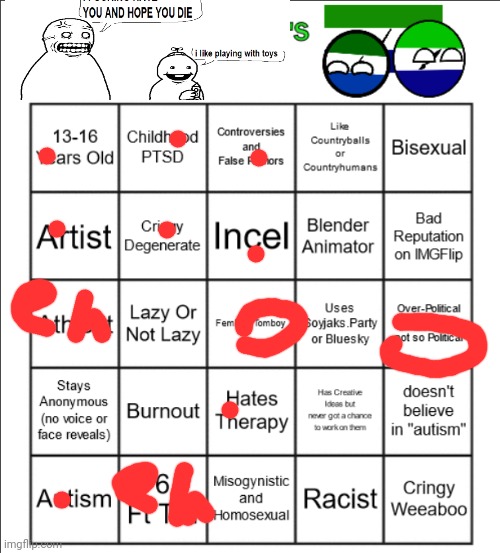 TheCreativeKid2007's Official Bingo | image tagged in thecreativekid2007's official bingo | made w/ Imgflip meme maker