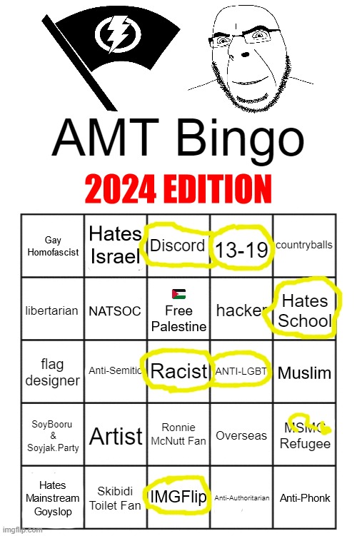 This bingo sucks | image tagged in amt bingo 2024 edition | made w/ Imgflip meme maker