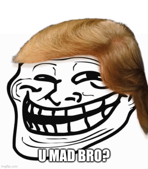 Trollface | U MAD BRO? | image tagged in trollface | made w/ Imgflip meme maker