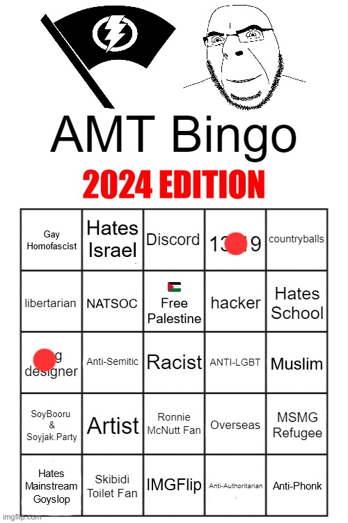 AMT Bingo (2024 Edition) | image tagged in amt bingo 2024 edition | made w/ Imgflip meme maker