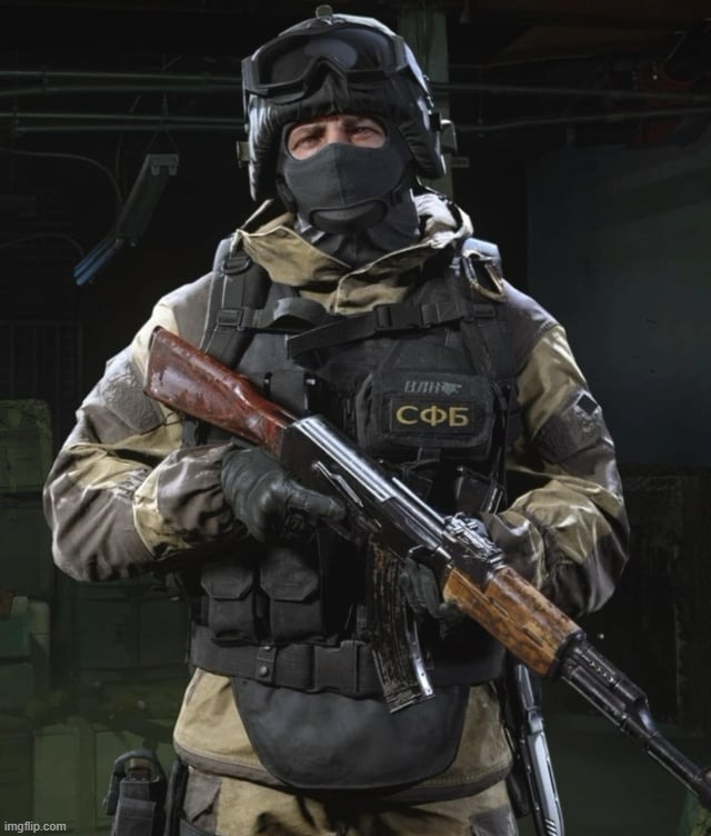 Modern day Russian Soldier | image tagged in modern day russian soldier | made w/ Imgflip meme maker