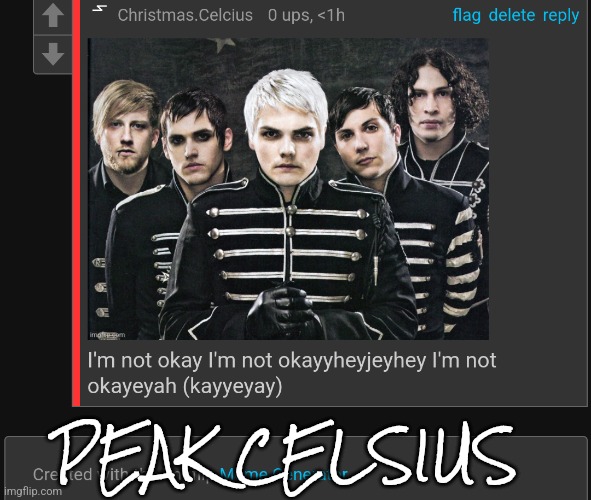 PEAK CELSIUS | made w/ Imgflip meme maker