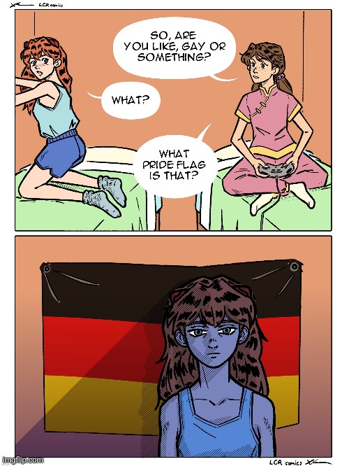 image tagged in gay,flag,pride flag,gay pride flag,germany,wait what | made w/ Imgflip meme maker