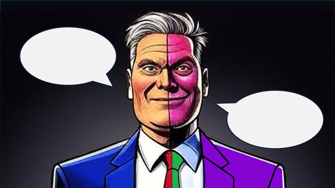 Two-Face Keir Starmer Blank Meme Template