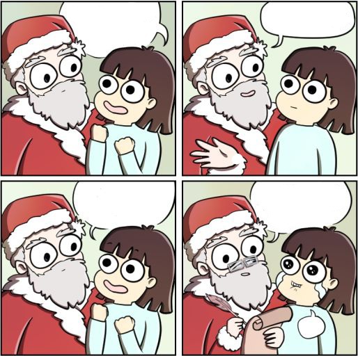 For Christmas I want Blank Meme Template