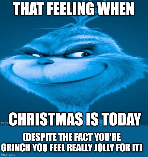 Merry CHRISTMAS! ;) | THAT FEELING WHEN; CHRISTMAS IS TODAY; (DESPITE THE FACT YOU'RE GRINCH YOU FEEL REALLY JOLLY FOR IT) | image tagged in knee surgery,christmas,merry christmas | made w/ Imgflip meme maker