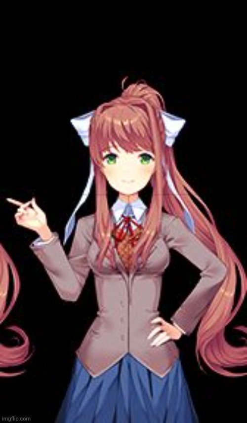 Just Monika | image tagged in just monika | made w/ Imgflip meme maker