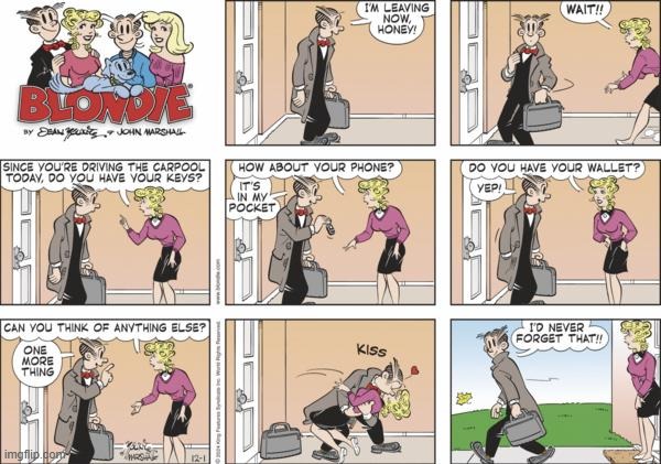 Blondie | image tagged in comics | made w/ Imgflip meme maker