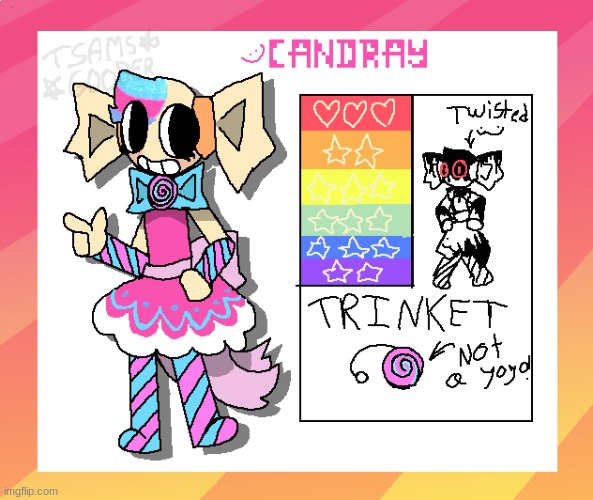 Candray! Dandys World OC :D | image tagged in dandys world,oc,just for fun | made w/ Imgflip meme maker