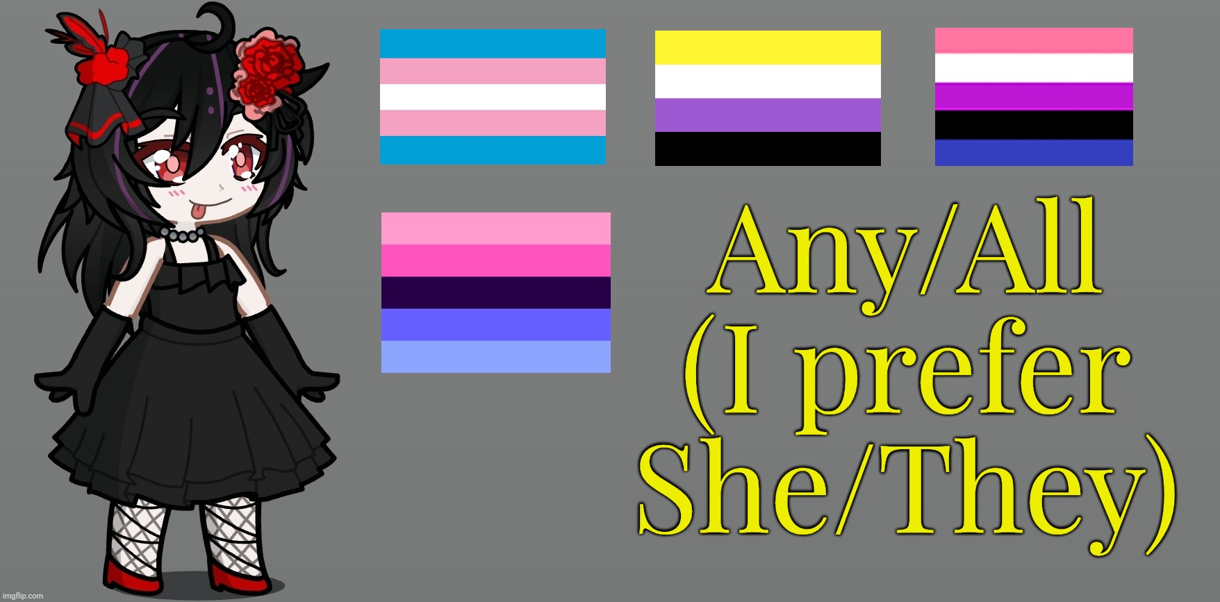 Something I made featuring my sona! | Any/All (I prefer She/They) | image tagged in gacha life | made w/ Imgflip meme maker