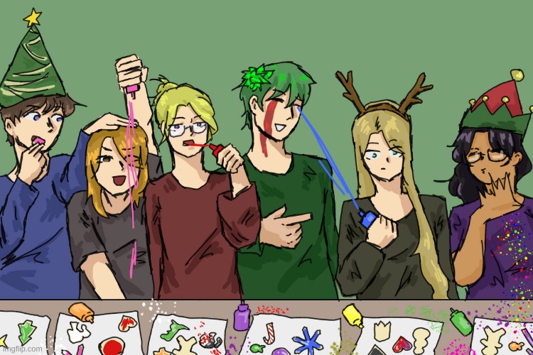 Merry christmas guys <3 | image tagged in drawing | made w/ Imgflip meme maker