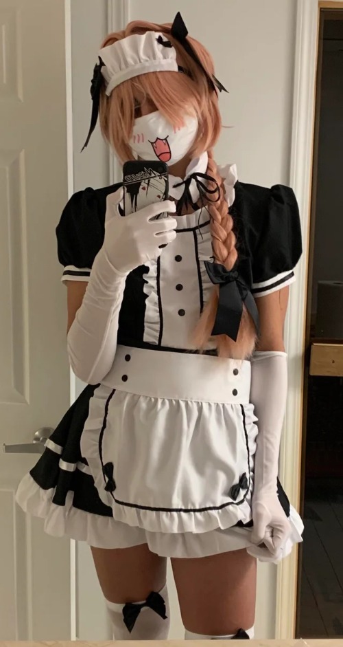 What I look like irl | image tagged in femboy maid | made w/ Imgflip meme maker