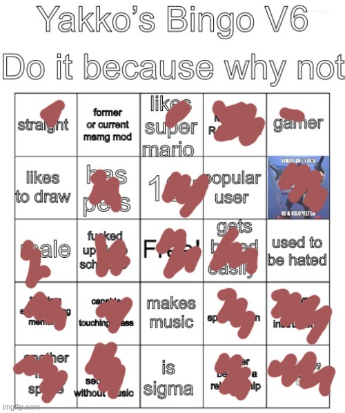 Yakko’s Bingo V6 | image tagged in yakko s bingo v6 | made w/ Imgflip meme maker