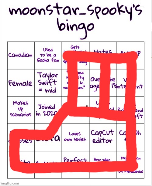 moonstar_spooky's bingo | image tagged in moonstar_spooky's bingo | made w/ Imgflip meme maker