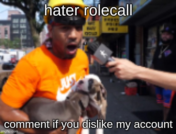 bingbong | hater rolecall; comment if you dislike my account | image tagged in bingbong | made w/ Imgflip meme maker