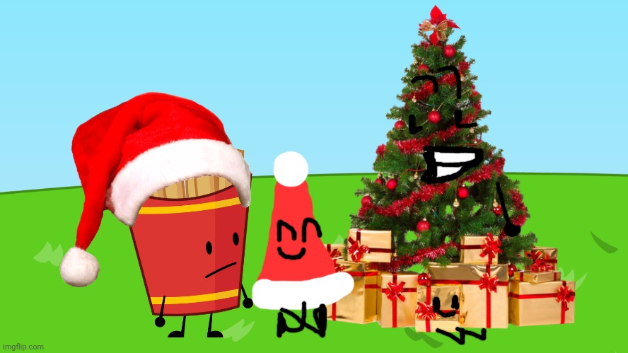 A BFDI CULT XMAS. | image tagged in background | made w/ Imgflip meme maker