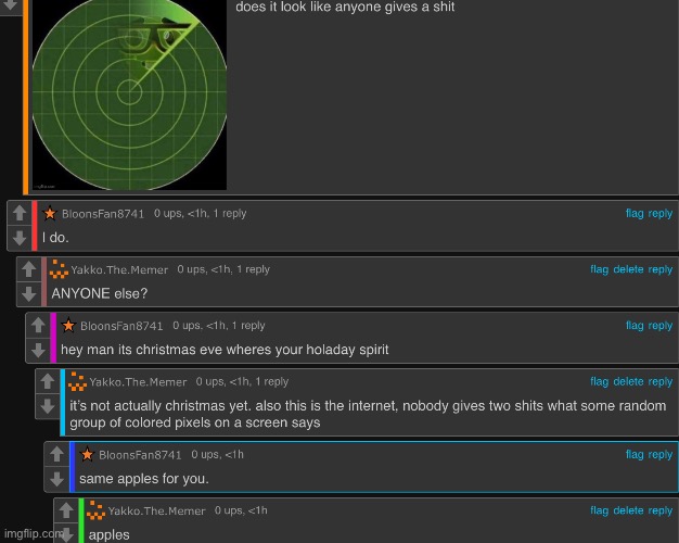 that feeling when completely bullshit comment section | made w/ Imgflip meme maker
