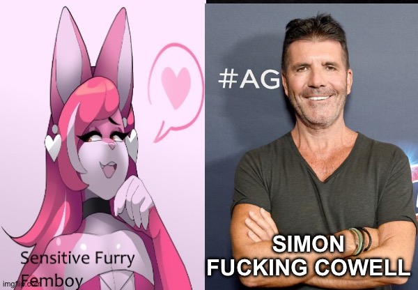 i have two sides | SIMON FUCKING COWELL | image tagged in i have two sides | made w/ Imgflip meme maker