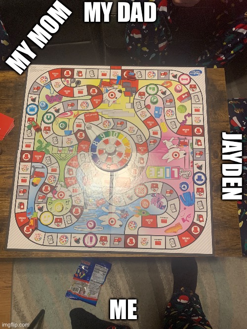 Family game night :D | MY MOM; MY DAD; JAYDEN; ME | made w/ Imgflip meme maker