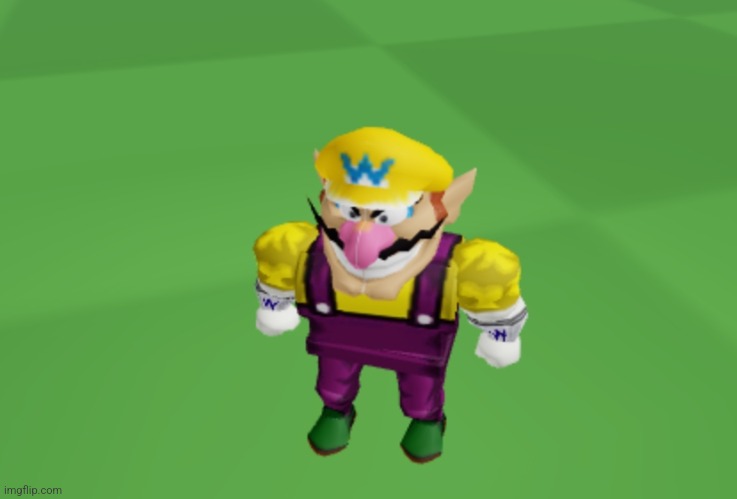 wah | image tagged in wario,roblox | made w/ Imgflip meme maker