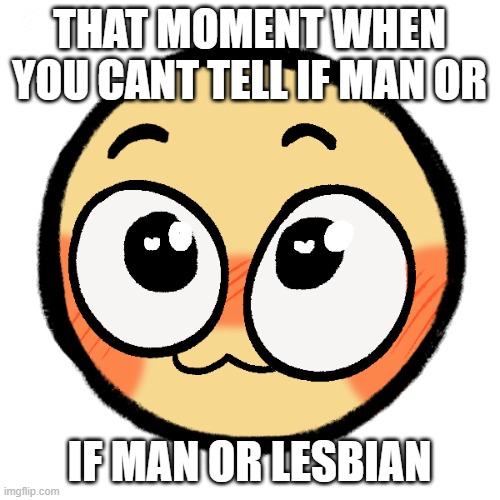 THAT MOMENT WHEN YOU CANT TELL IF MAN OR IF MAN OR LESBIAN | made w/ Imgflip meme maker