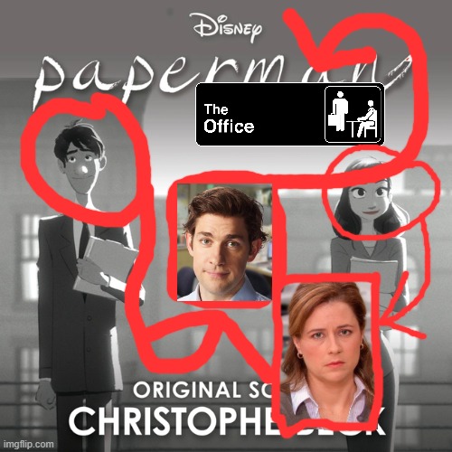 jim halpert is paperman | made w/ Imgflip meme maker