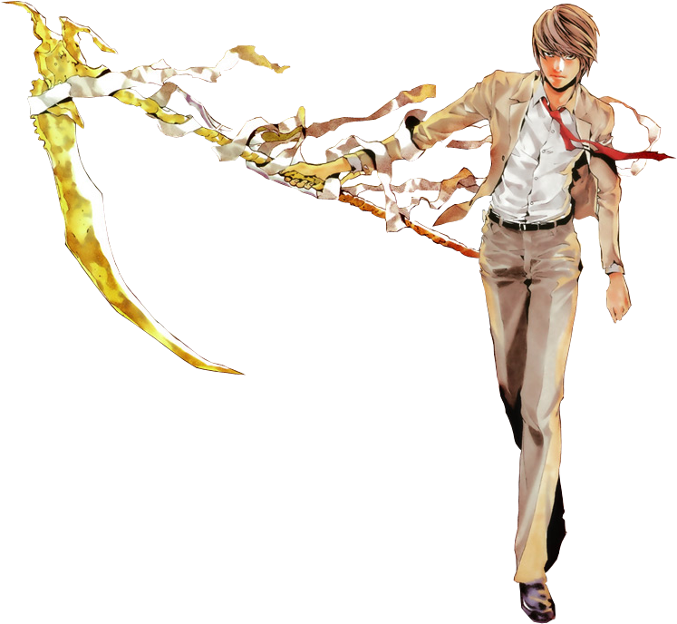 light yagami with scythe Blank Meme Template