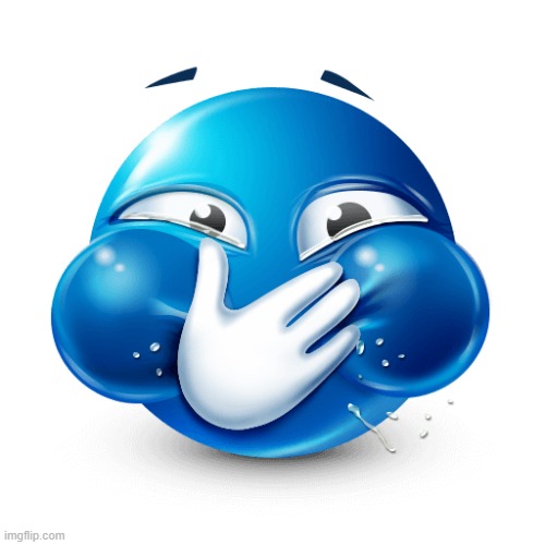 Hard laughing blue emoji | image tagged in hard laughing blue emoji | made w/ Imgflip meme maker