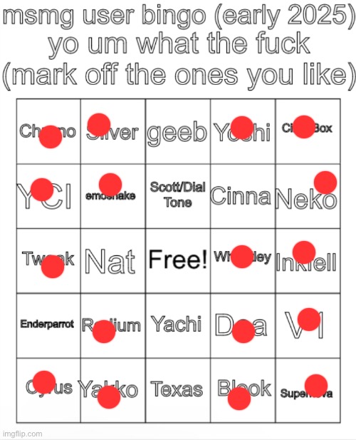 MSMG user bingo (Christmas 2024) | image tagged in msmg user bingo christmas 2024 | made w/ Imgflip meme maker