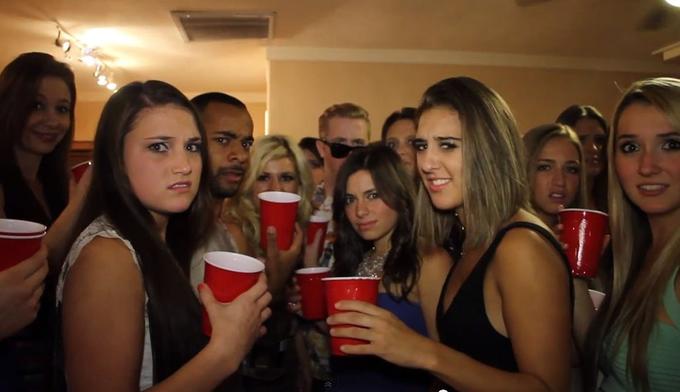 High Quality people at party staring at you Blank Meme Template