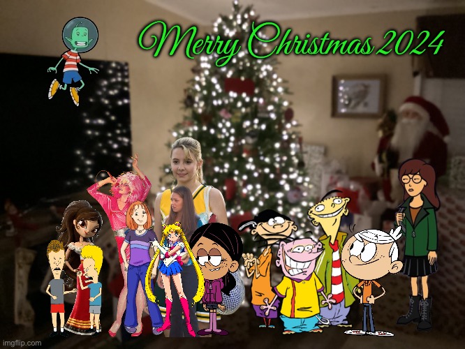 Merry Christmas 2024 | Merry Christmas 2024 | image tagged in christmas,merry christmas,the loud house,sailor moon,ed edd n eddy,daria | made w/ Imgflip meme maker