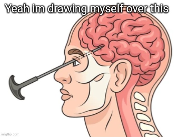 Lobotomy | Yeah im drawing myself over this | image tagged in lobotomy | made w/ Imgflip meme maker