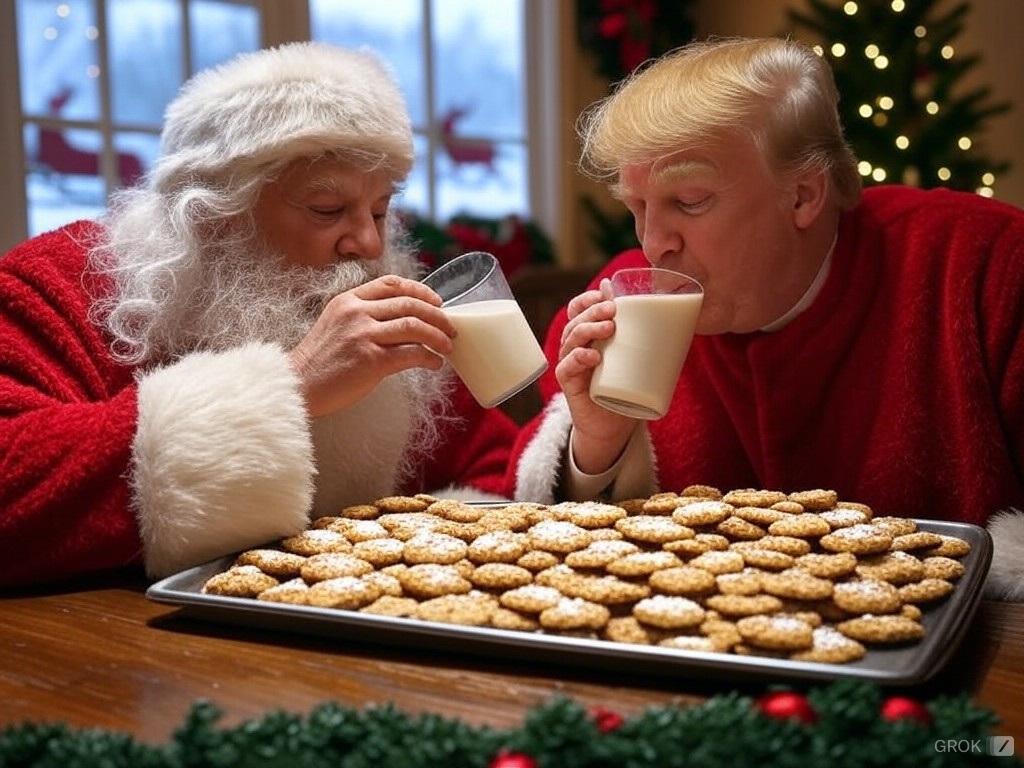 Trump Santa Cookies 1 Blank Meme Template